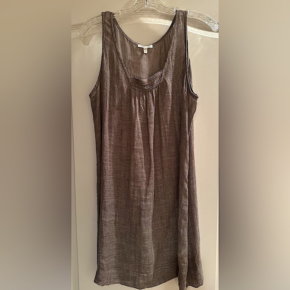 Eileen Fisher Linen Tunic-Sleeveless ~ Petite Large- Color- Tan